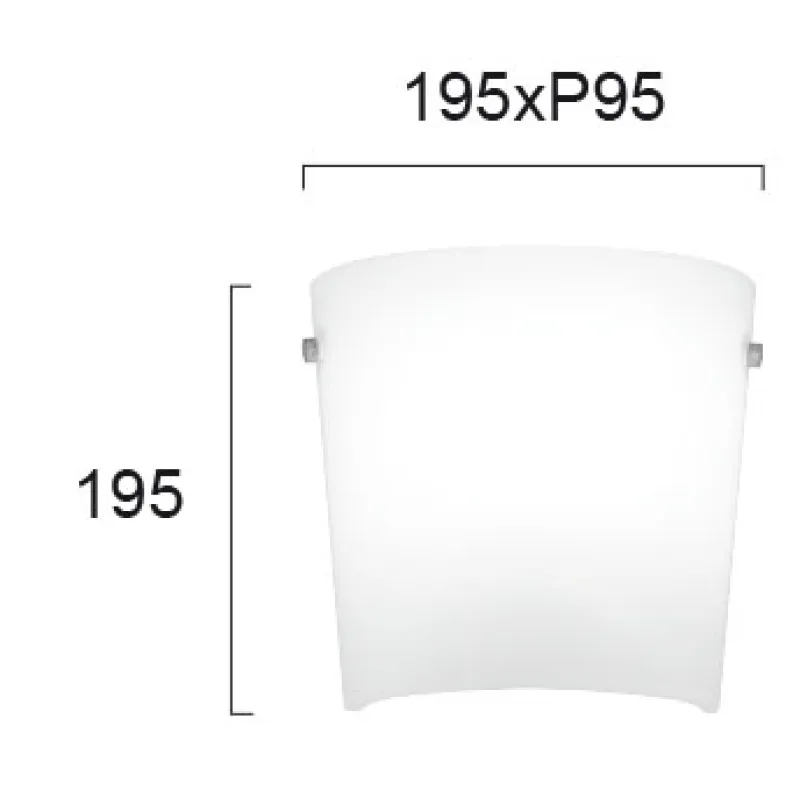 Aplica LENNY 4161100 Viokef E14, Alb, Grecia