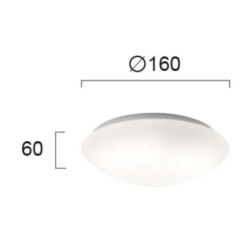 Plafoniera DISK 4161900 Viokef G9, Alb, Grecia