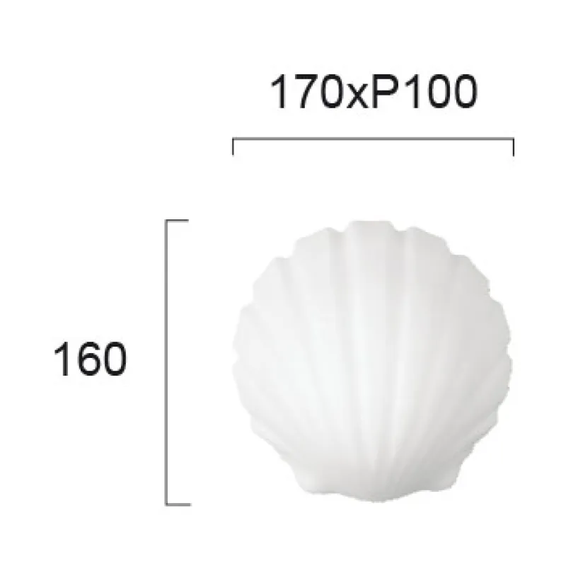 Aplica Baie SHELL 4162200 Viokef E27, Alb, Grecia