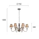 Candelabru FATIMA 4163600 Viokef E14, Gri, Grecia