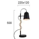 Veioza EDDIE 4163800 Viokef E14, Negru, Grecia