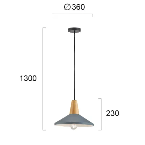 Pendul TOM 4165201 Viokef E27, Alb, Grecia