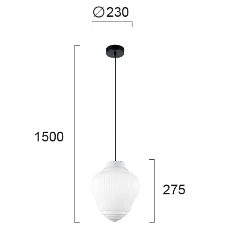 Pendul BOHO 4187800 Viokef E27, Alb, Grecia