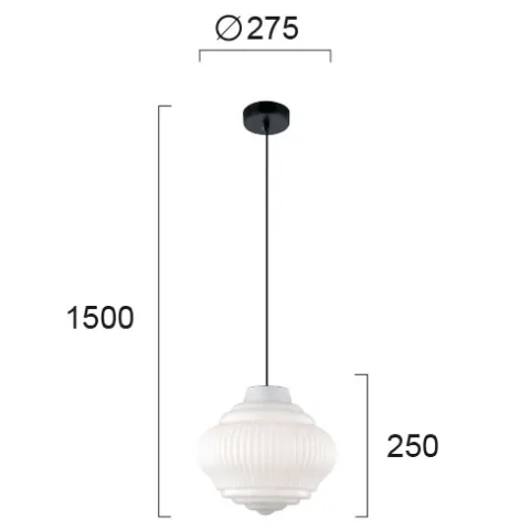 Pendul BOHO 4187900 Viokef E27, Alb, Grecia