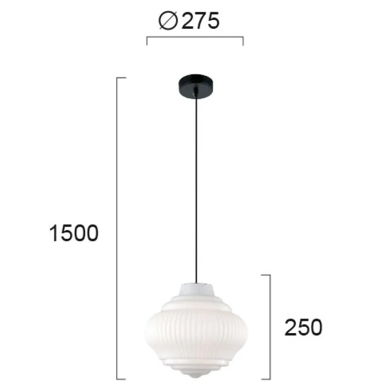 Pendul BOHO 4187900 Viokef E27, Alb, Grecia