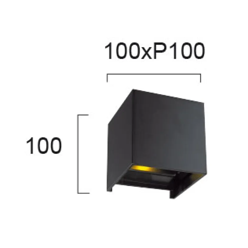 Aplica Exterior GREG 4188801 Viokef LED, Negru, Grecia