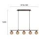 Suspensie SISSY 4193000 Viokef G9, Auriu, Grecia