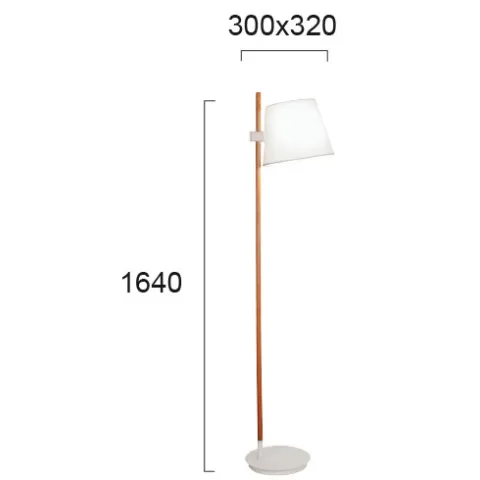 Lampadar VIANA 4196000 Viokef E27, Alb, Grecia