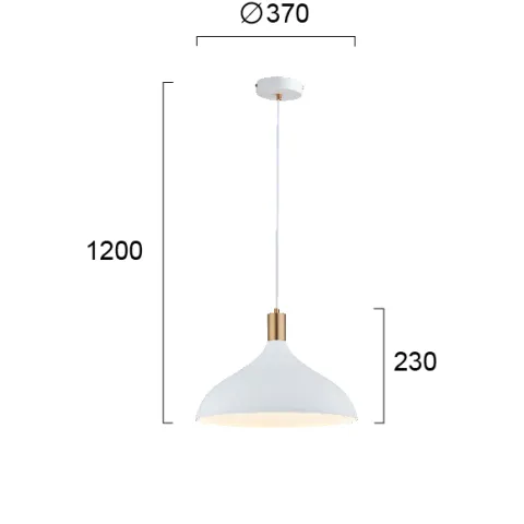 Pendul LAMAS 4197400 Viokef E27, Alb, Grecia