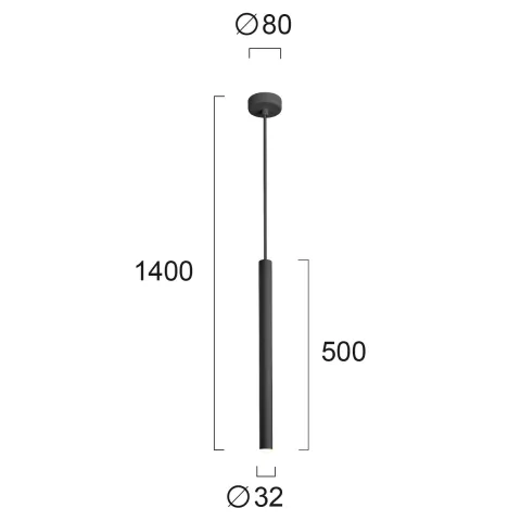 Pendul ELLIOT 4201703 Viokef LED, Negru, Grecia