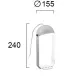 Veioza HEMI 4205700 Viokef LED, Alb, Grecia
