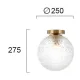 Plafoniera ASPA 4206000 Viokef E27, Transparent, Grecia