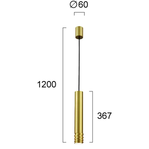 Pendul PALOMA 4208401 Viokef GU10, Auriu, Grecia