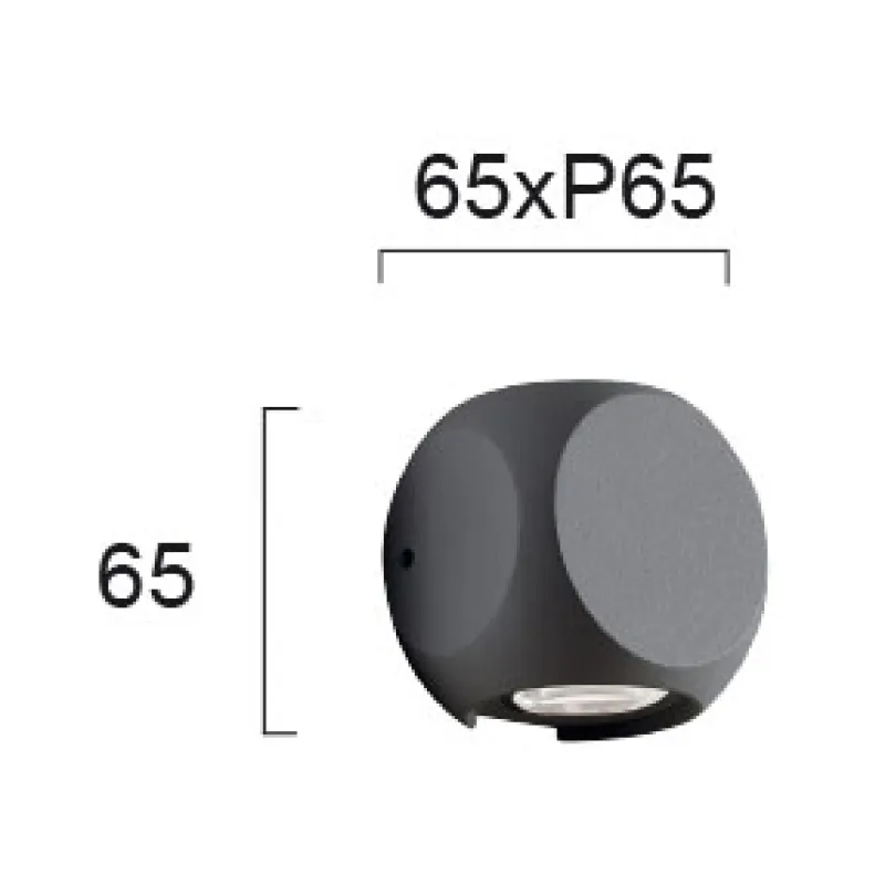 Aplica BALLITO 4210901 Viokef LED, Gri, Grecia