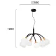 Suspensie EL?SA 4215000 Viokef E14, Alb, Grecia