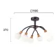 Lustra Plafon EL?SA 4215100 Viokef E14, Alb, Grecia