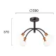 Lustra Plafon EL?SA 4215200 Viokef E14, Alb, Grecia