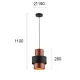 Pendul DEXTER 4215800 Viokef E27, Negru, Grecia