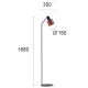 Lampadar DEXTER 4216100 Viokef E27, Negru, Grecia