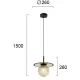 Pendul CAIRO 4225500 Viokef E27, Transparent, Grecia