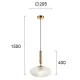 Pendul ESTER 4225600 Viokef E27, Transparent, Grecia