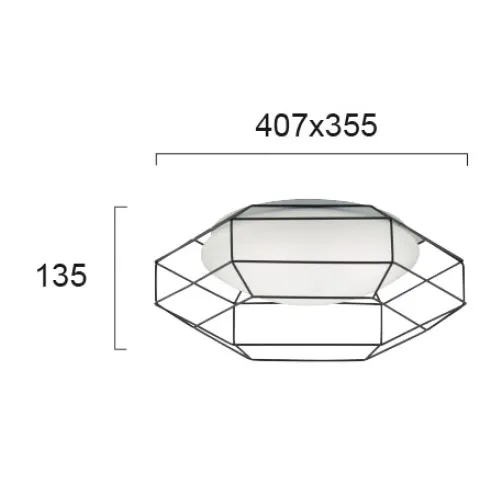 Plafoniera MONTE 4227400 Viokef LED, Alb, Grecia