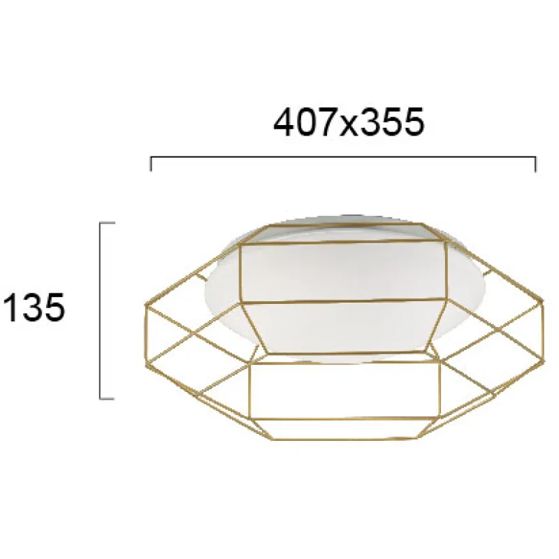 Plafoniera MONTE 4227401 Viokef LED, Alb, Grecia