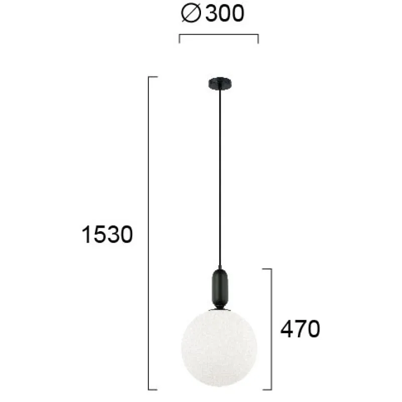 Pendul NEPTUNE 4230601 Viokef E27, Alb, Grecia