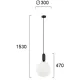 Pendul NEPTUNE 4230601 Viokef E27, Alb, Grecia