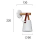 Aplica VETRA 4231600 Viokef E27, Alb, Grecia