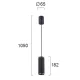 Pendul KNURL 4233200 Viokef GU10, Negru, Grecia
