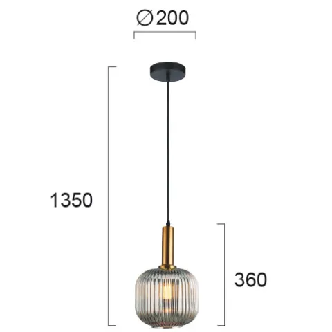 Pendul SOPHIE 4233600 Viokef E27, Fumuriu, Grecia