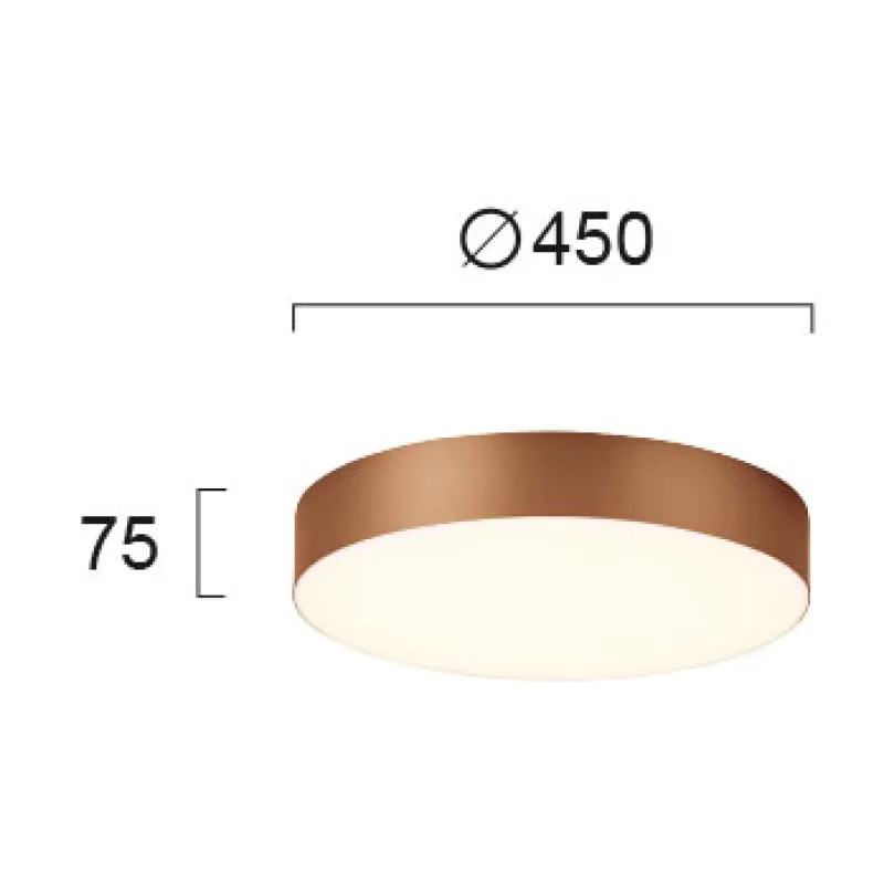 Plafoniera BRUCE 4235301 Viokef LED, Cafea, Grecia