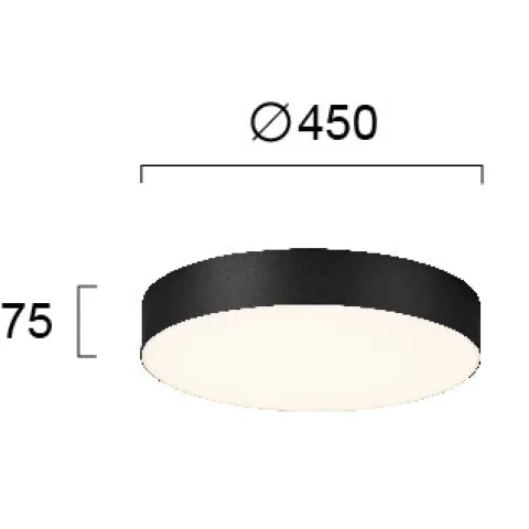 Plafoniera BRUCE 4235302 Viokef LED, Negru, Grecia