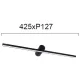 Aplica Baie ROCCO 4236101 Viokef LED, Negru, Grecia
