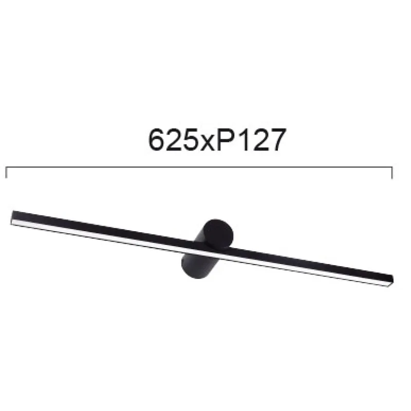 Aplica Baie ROCCO 4236201 Viokef LED, Negru, Grecia