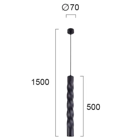 Pendul MARLEY 4236500 Viokef GU10, Negru, Grecia
