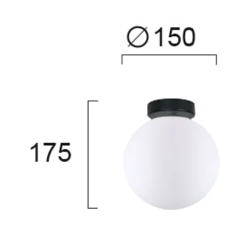 Plafoniera STONE 4236900 Viokef G9, Alb, Grecia