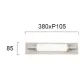 Aplica Baie SALLY 4237900 Viokef LED, Argintiu, Grecia