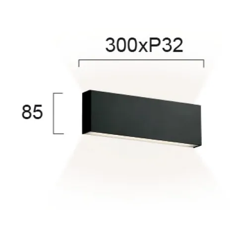 Aplica HUGO 4243601 Viokef LED, Negru, Grecia