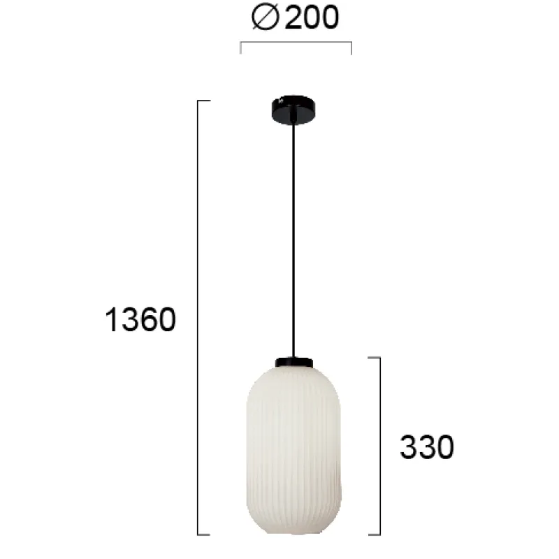 Pendul ASTOR 4253100 Viokef E27, Alb, Grecia