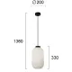 Pendul ASTOR 4253100 Viokef E27, Alb, Grecia