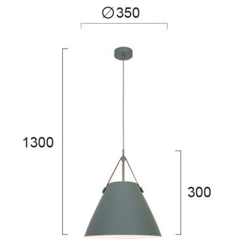 Pendul HECTOR 4253800 Viokef E27, Gri, Grecia