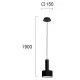 Pendul ARIETTA 4258301 Viokef GU10, Negru, Grecia