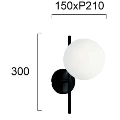 Aplica FLORIS 4260100 Viokef E14, Alb, Grecia