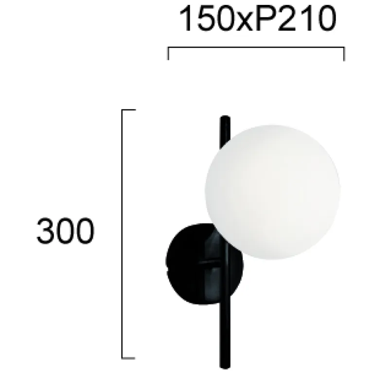 Aplica FLORIS 4260100 Viokef E14, Alb, Grecia