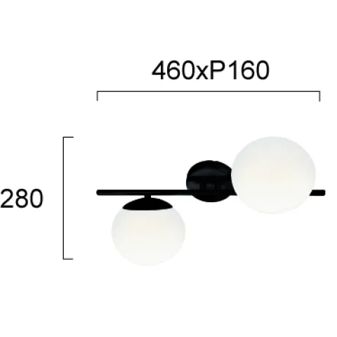 Aplica FLORIS 4260200 Viokef E14, Alb, Grecia