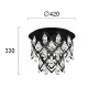 Aplica DOMINIC 4264700 Viokef E14, Transparent, Grecia