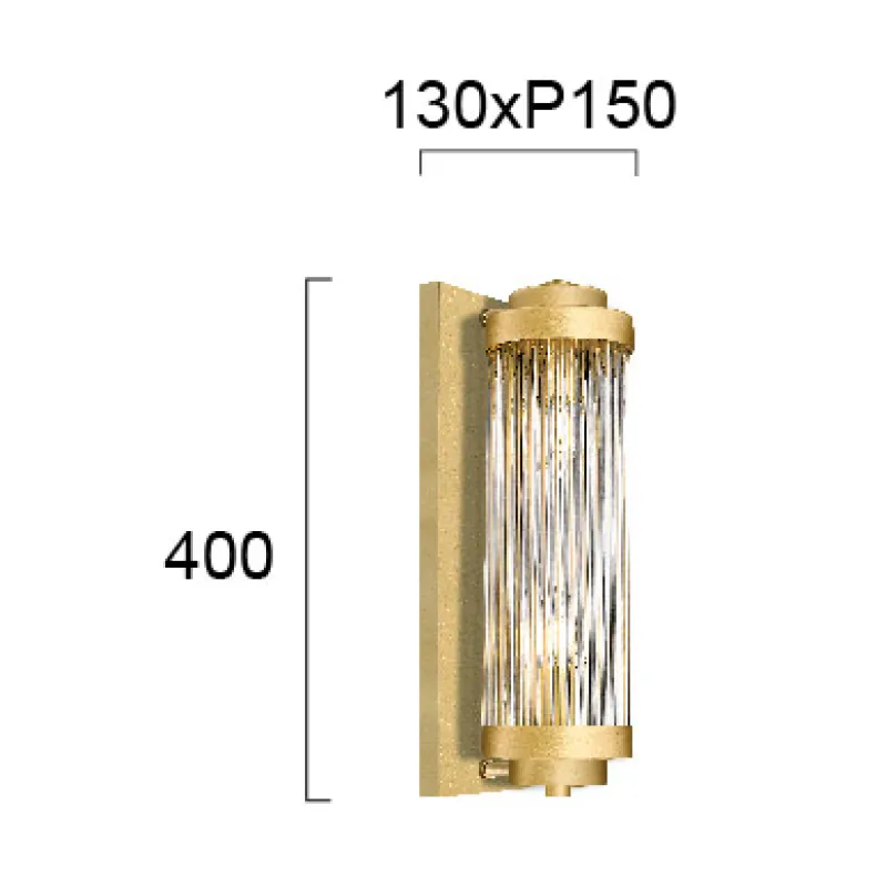 Aplica KAROLINA 4264900 Viokef E14, Transparent, Grecia