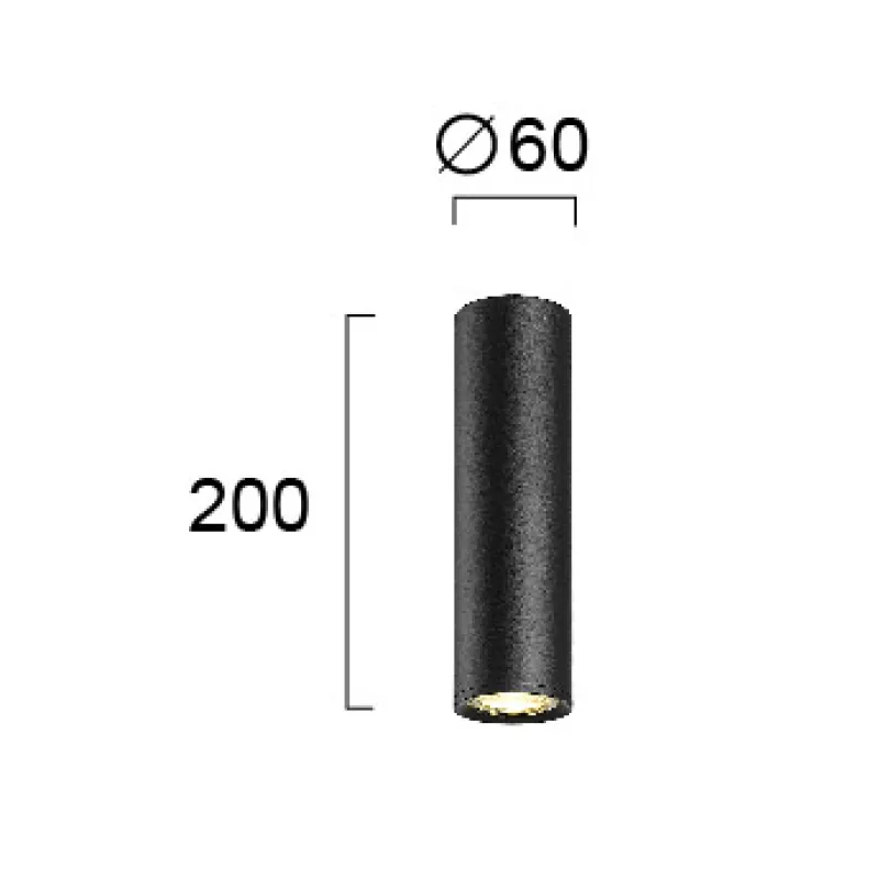 Plafoniera BALLET 4265000 Viokef GU10, Negru, Grecia